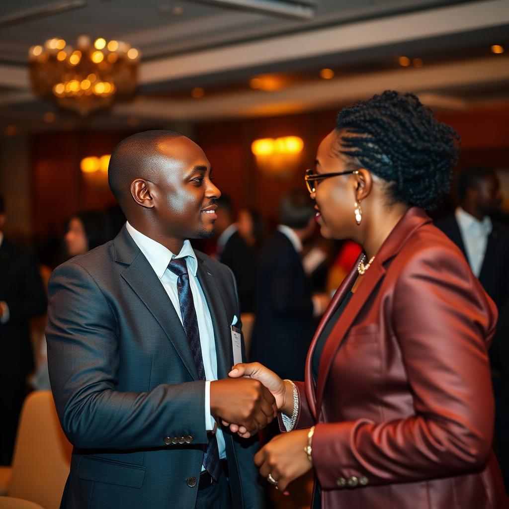 Professionals networking
